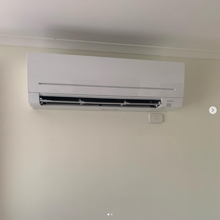Air conditioning installation in Geelong home by Simon & Sons Plumbing